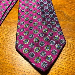 Fumagalli’s Pure Silk Necktie Subtle flower